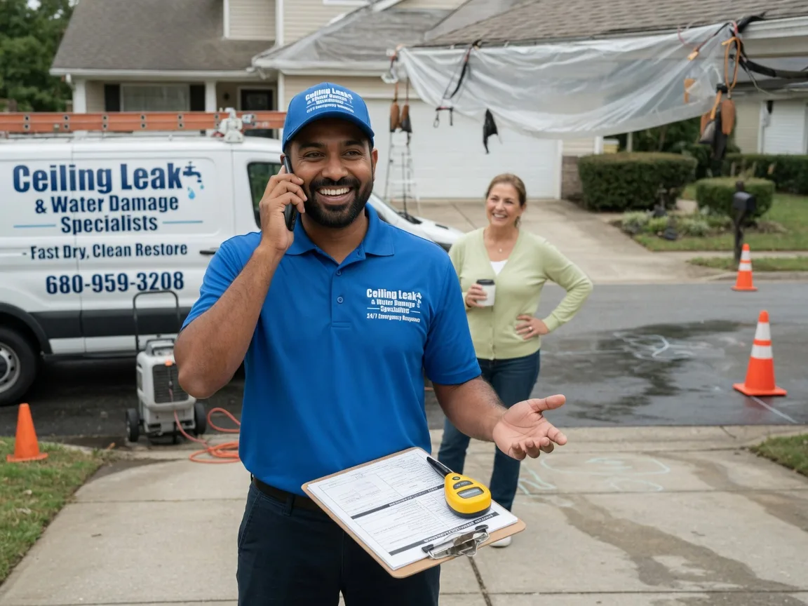 Ceiling Leak Cleanup Olin, NC FAQs